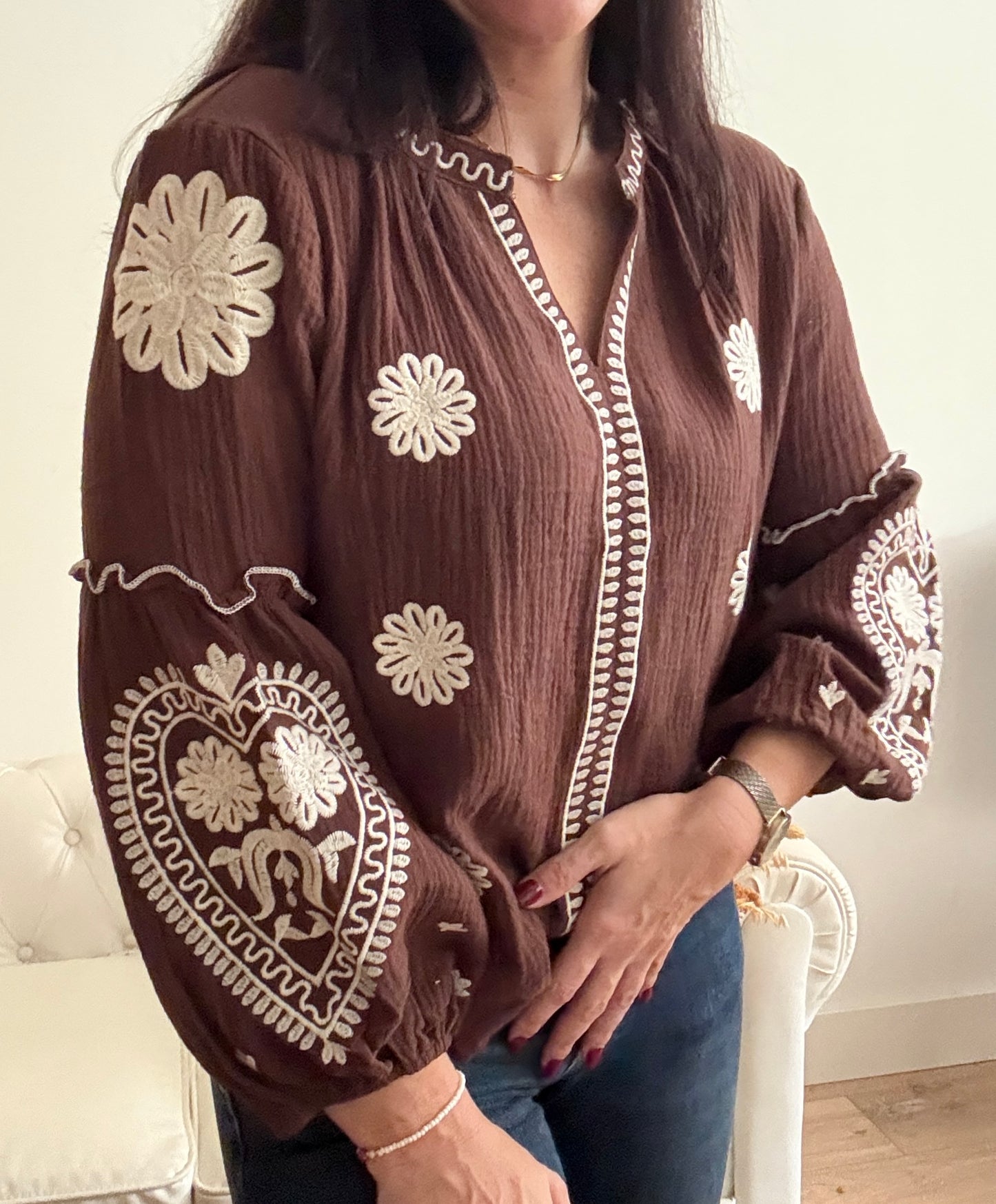 Blusa Freya chocolate