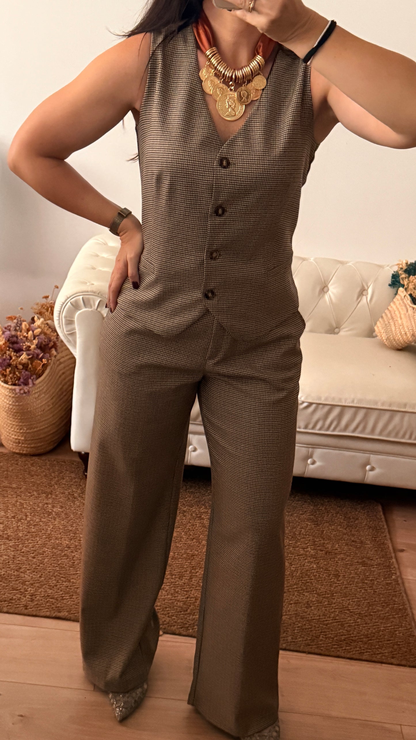 Pantalón cuadros