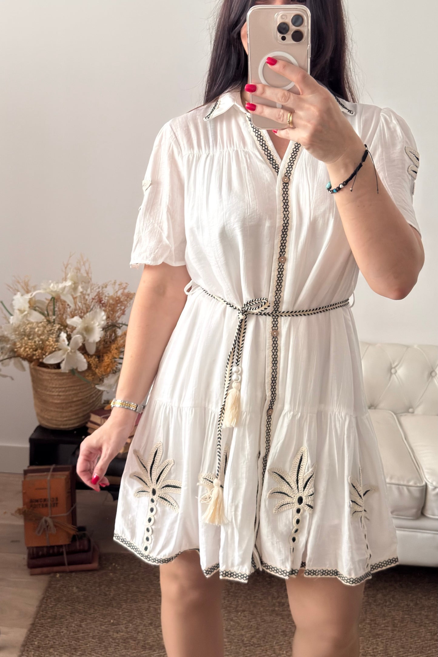 Vestido Palm blanco