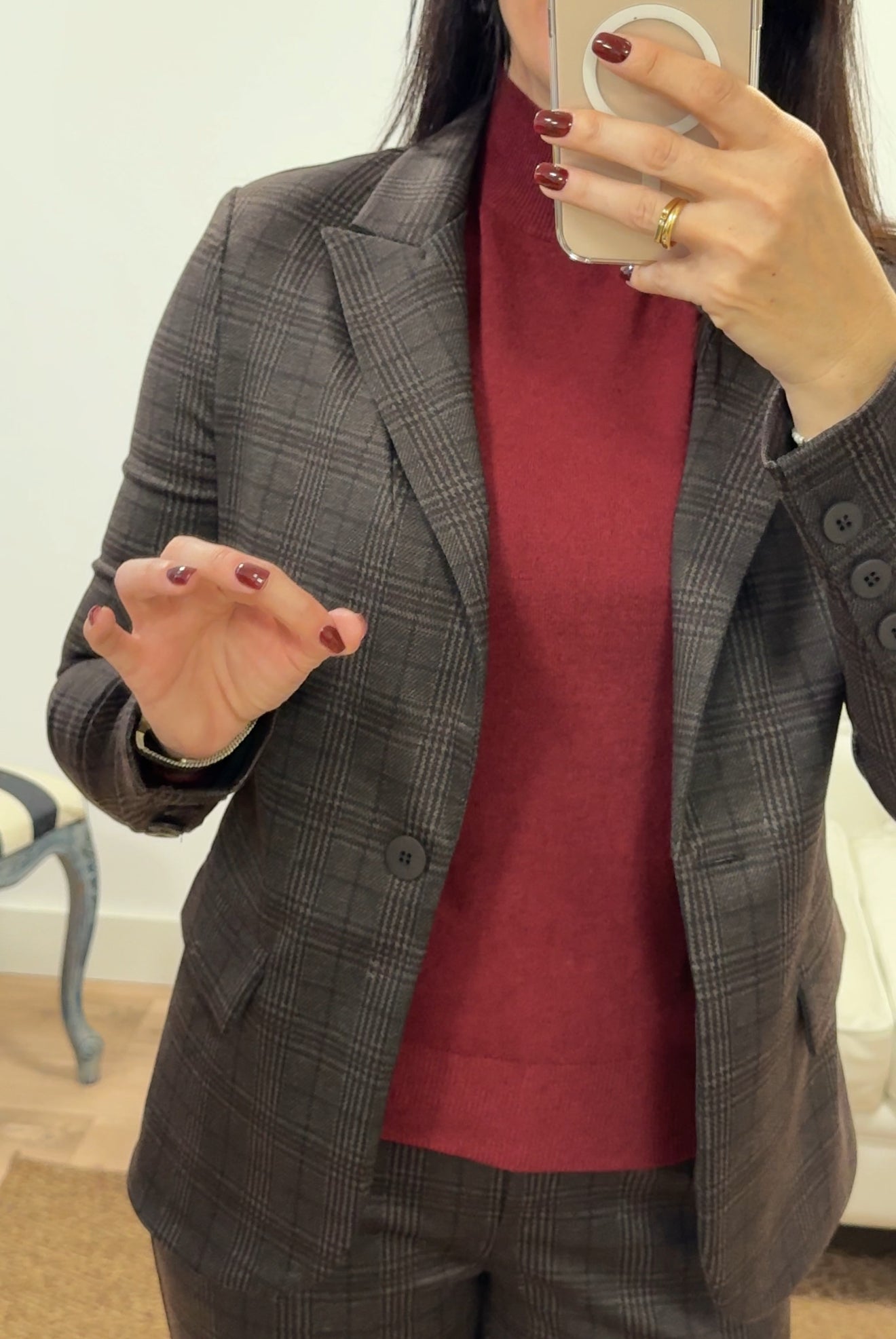 Americana Gales marrón