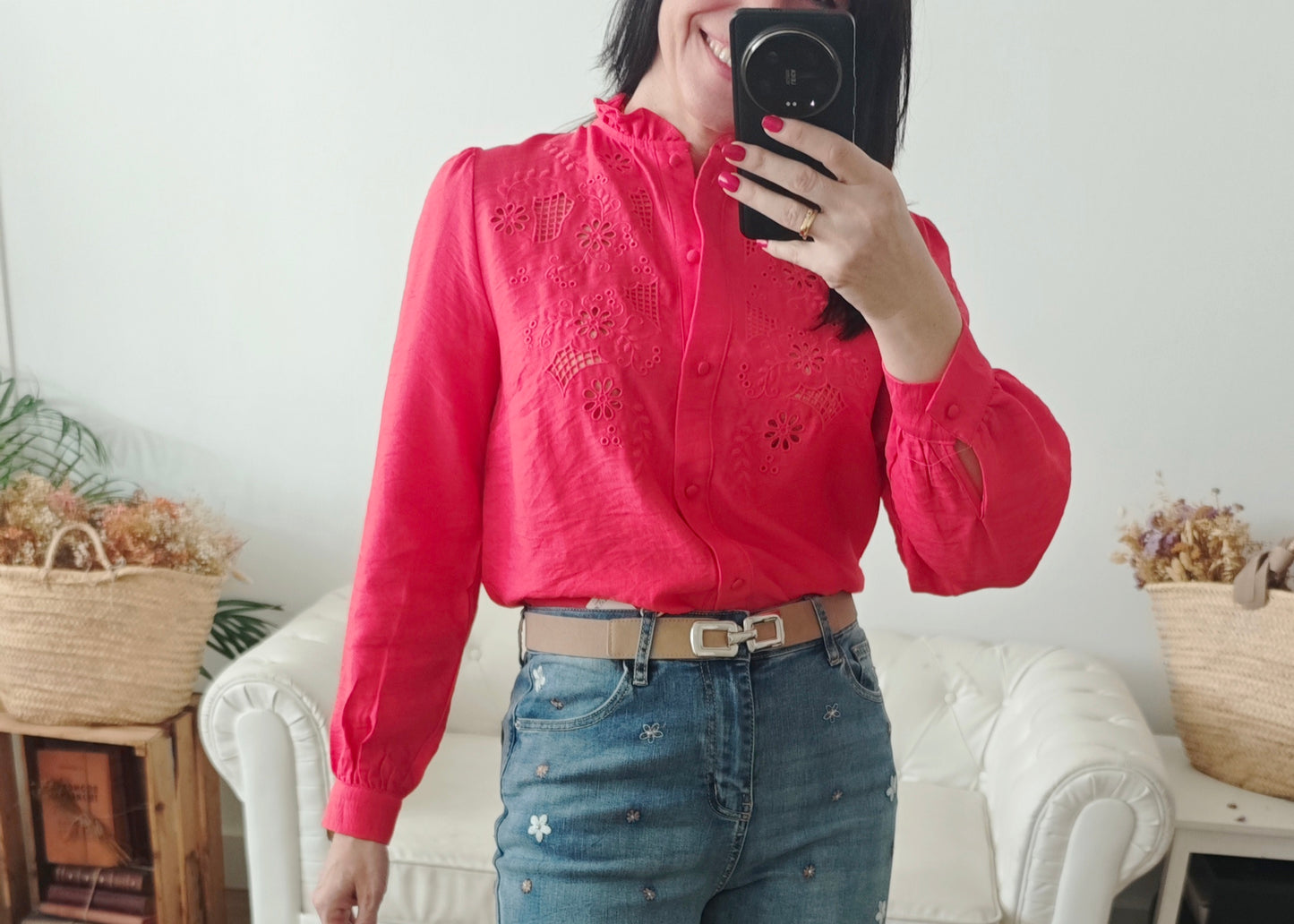 Blusa Camila coral