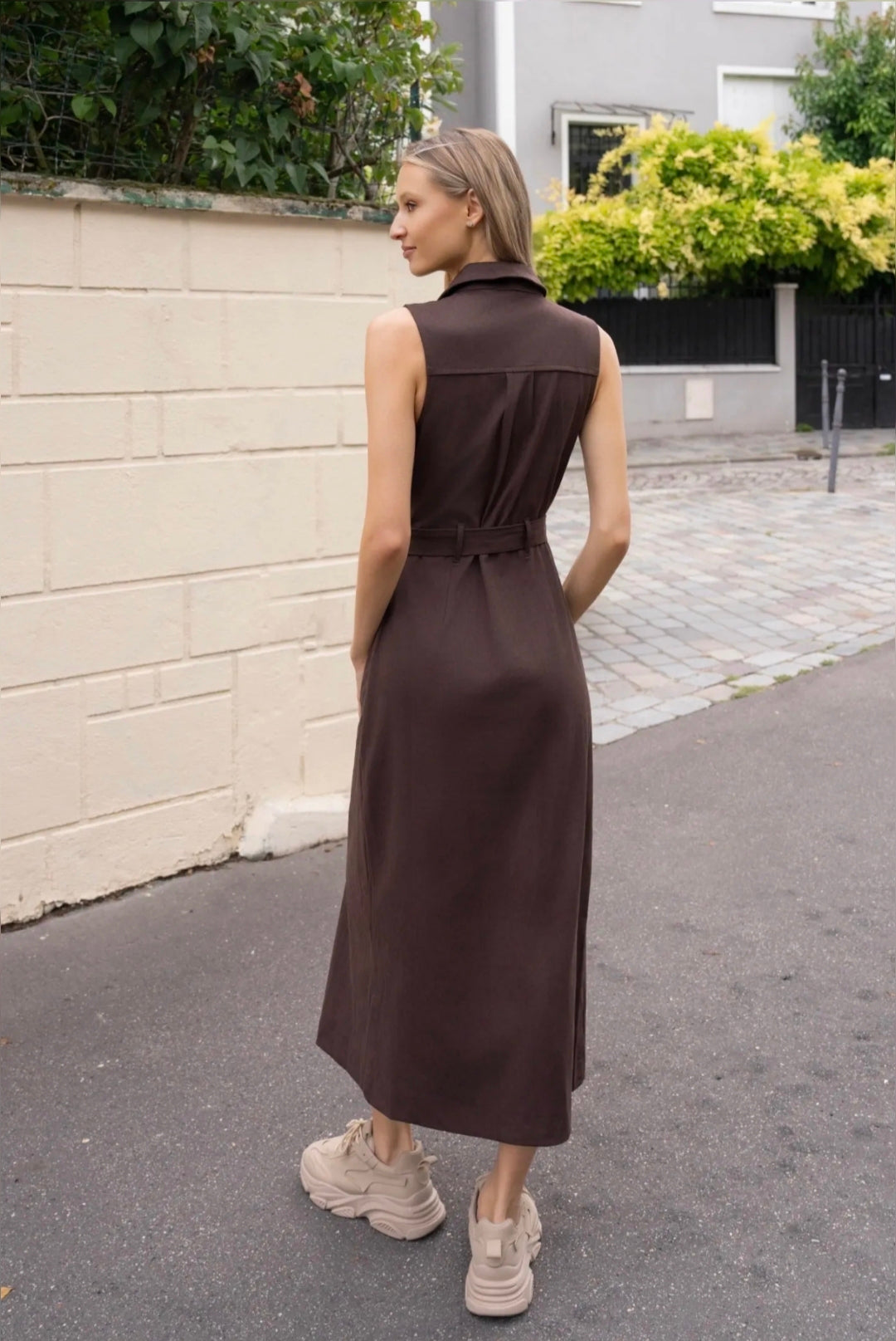 Vestido Paz chocolate