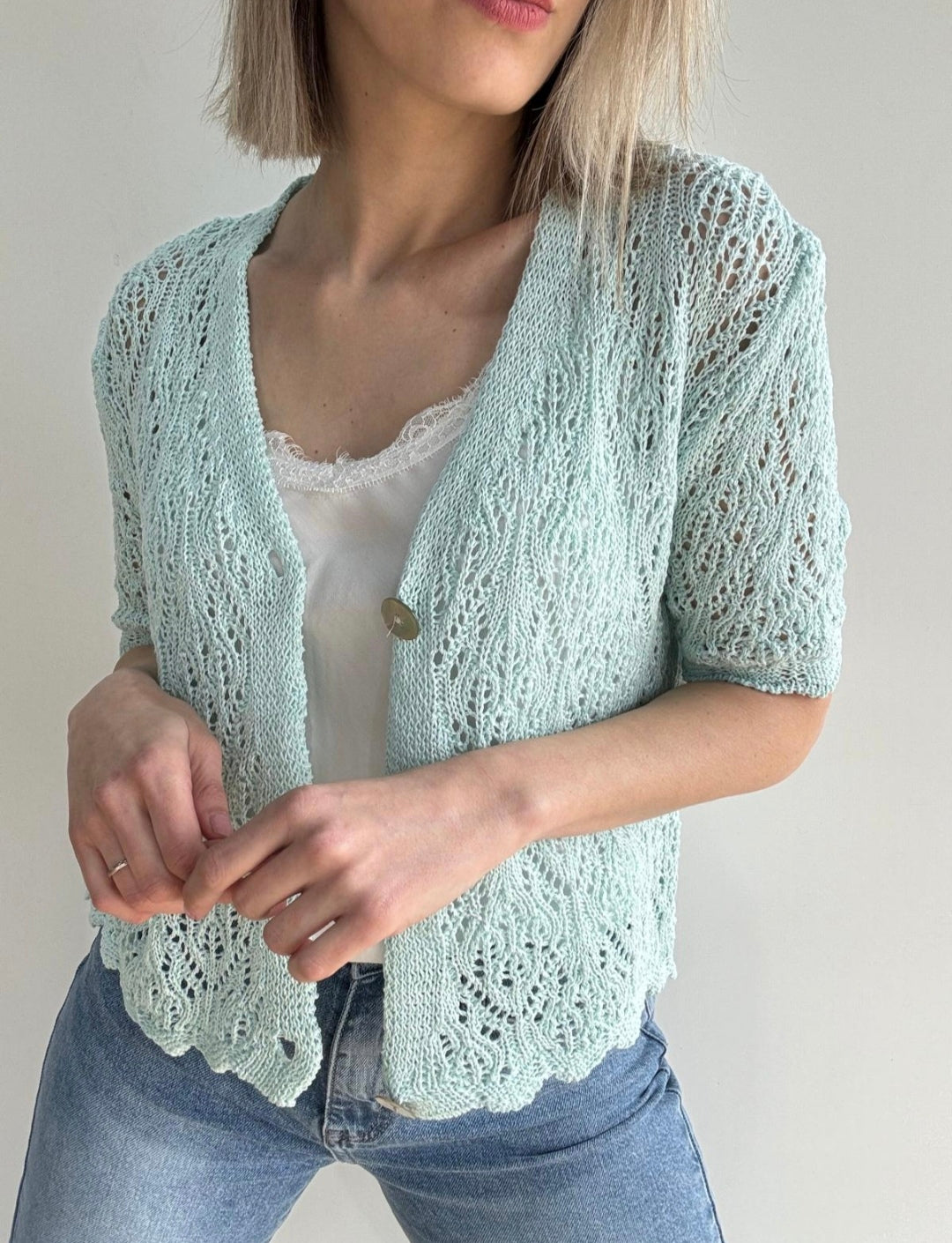 Chaqueta Charlotte verde agua