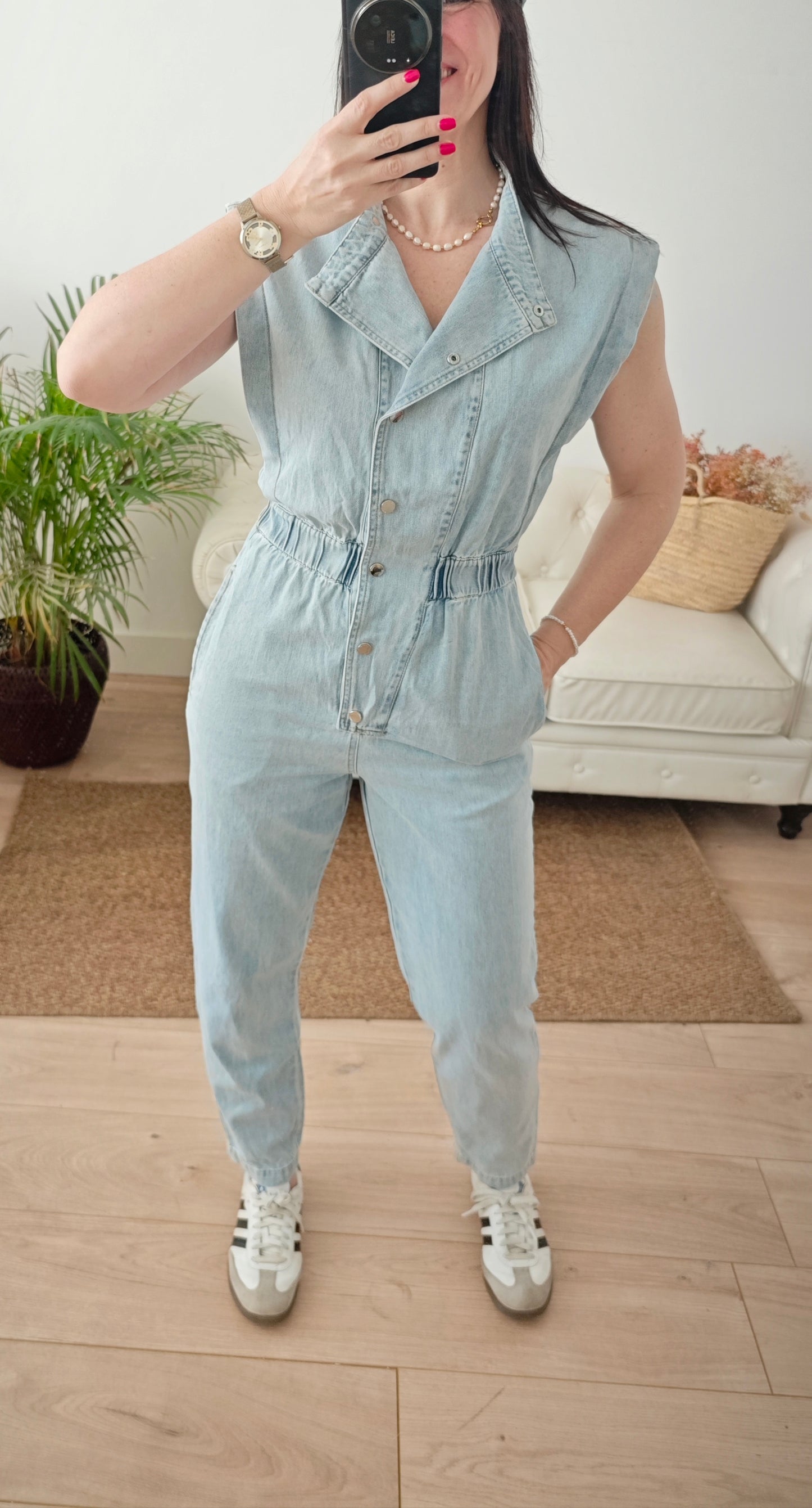 Mono Tina denim claro