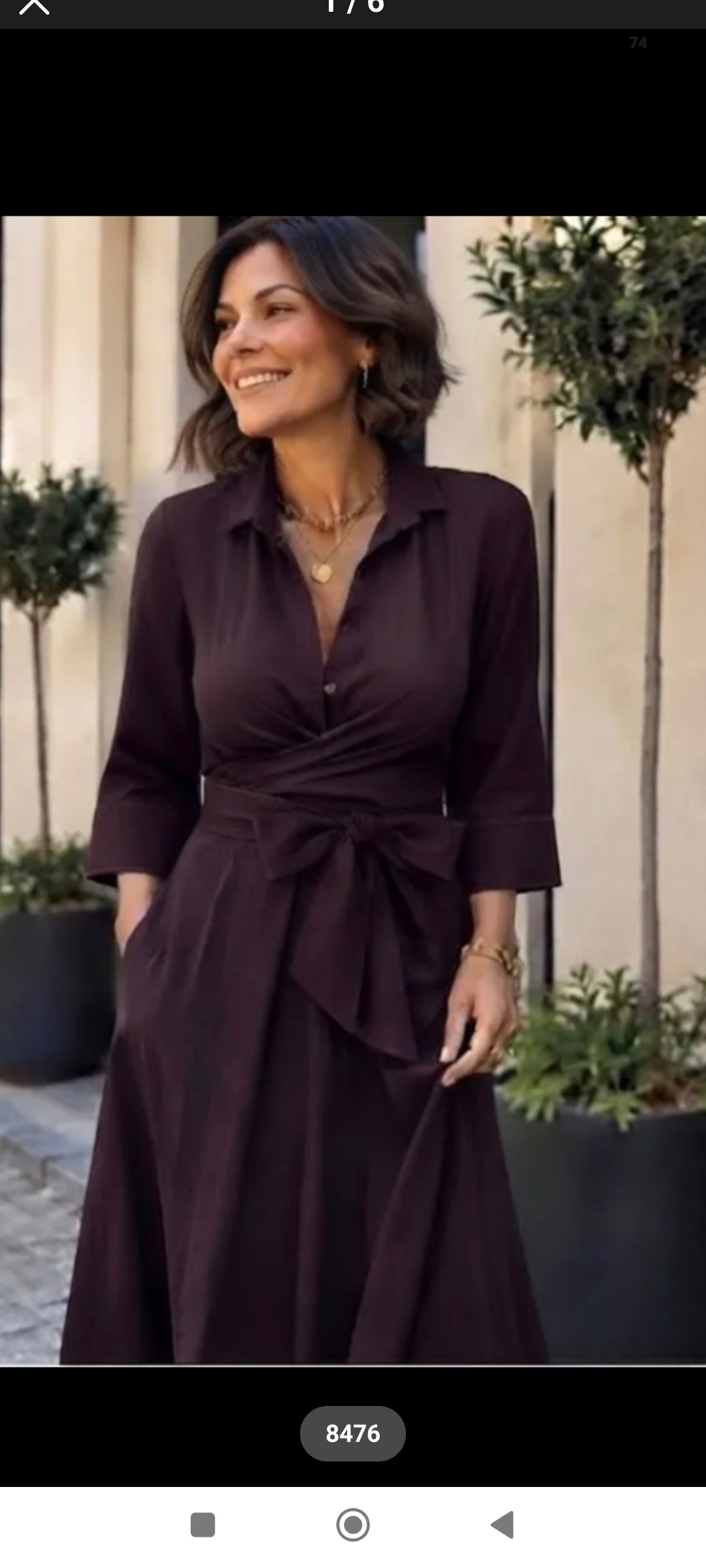 Vestido Nina burdeos