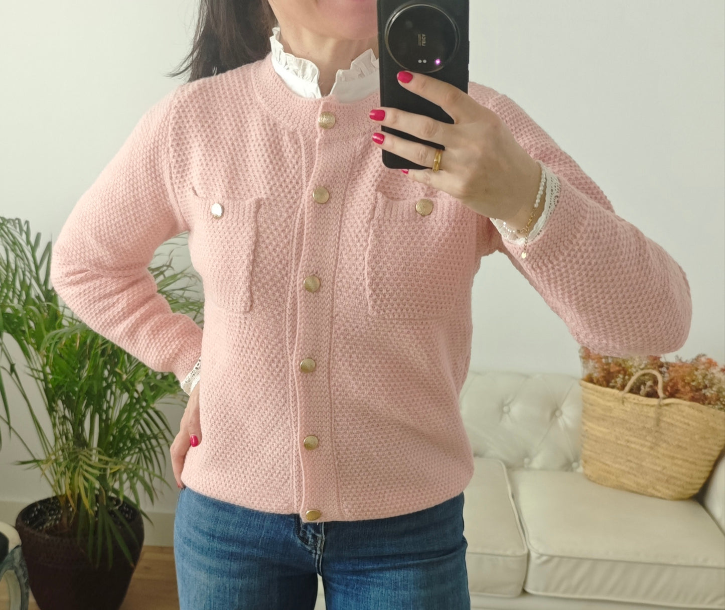 Cárdigan Elvira rosa
