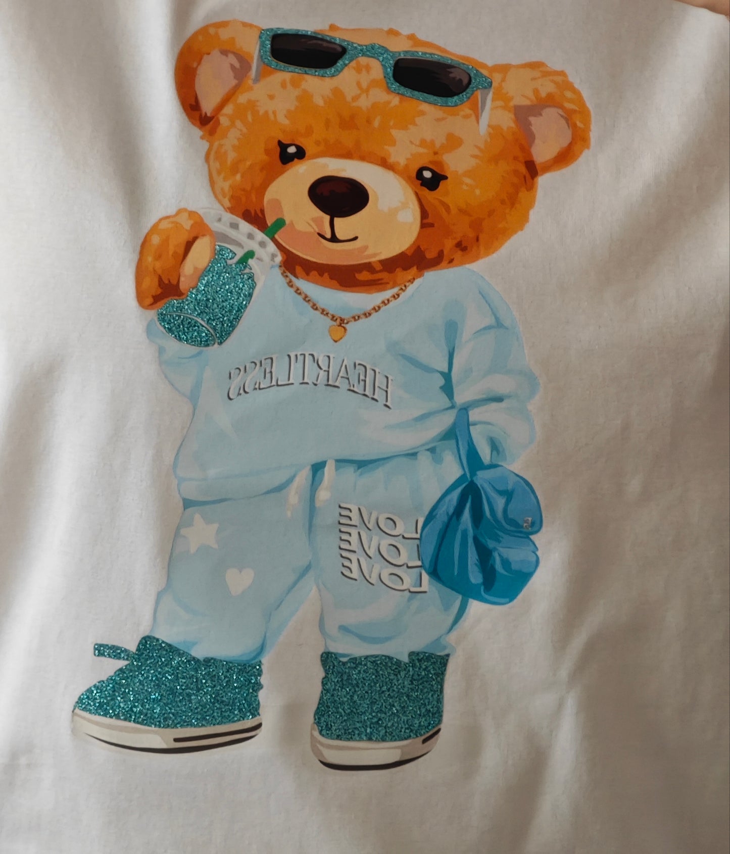 Camiseta oso turquesa