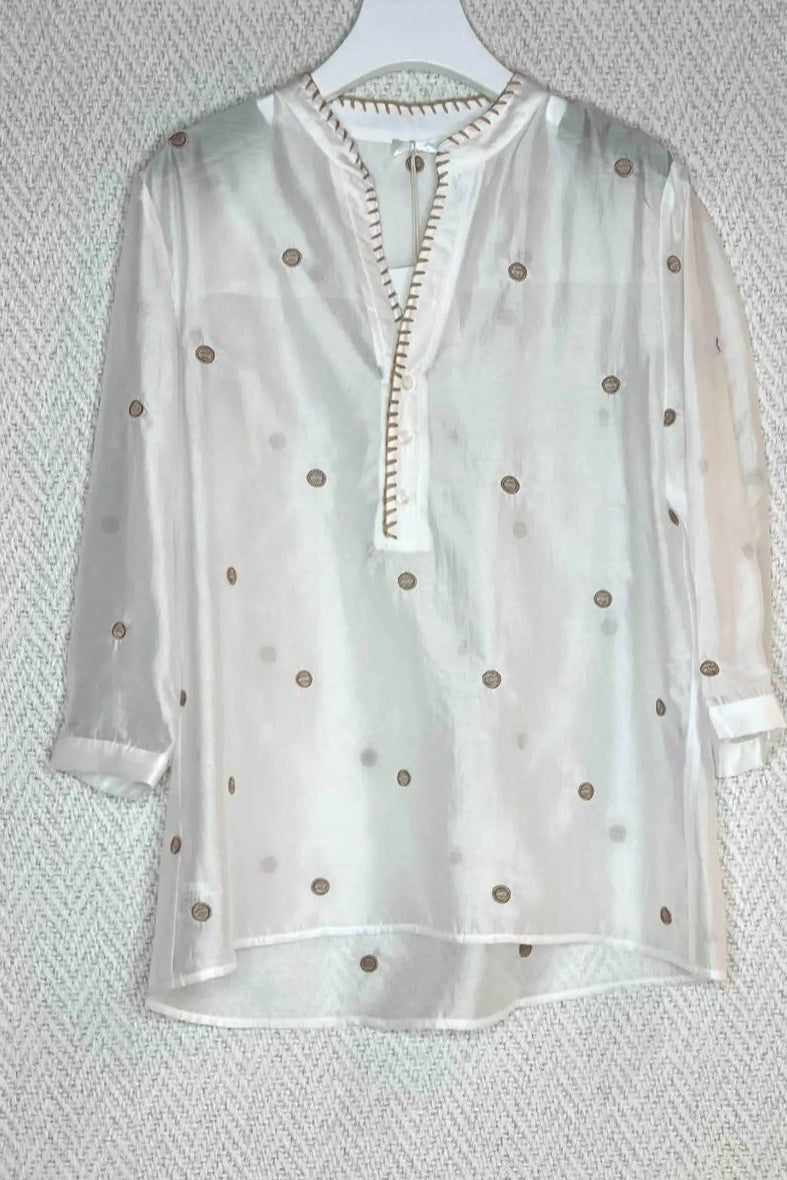 Blusa Portimao cuello panadero