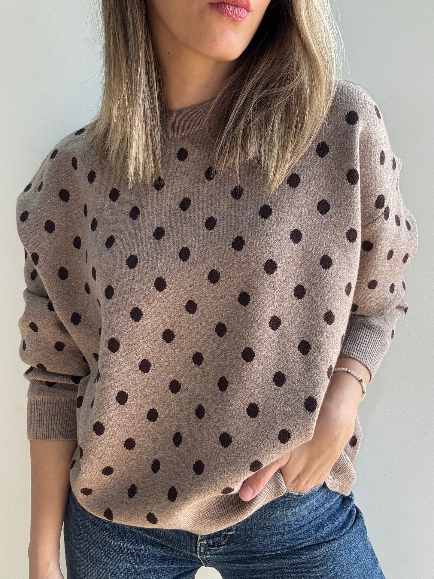 Jersey Dots beige