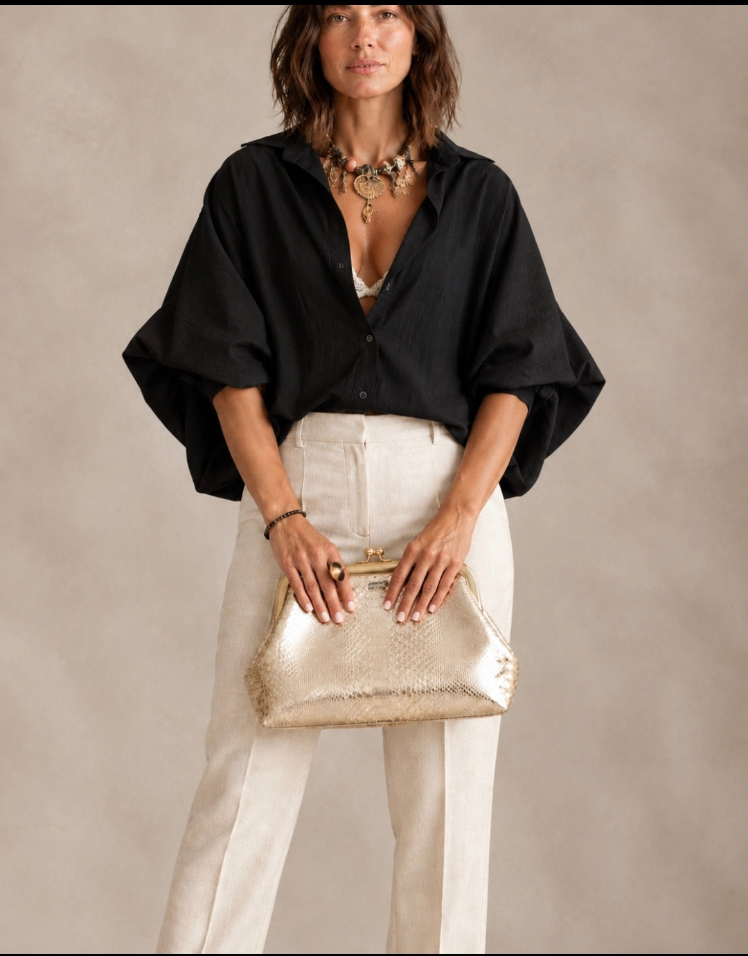 Blusa Olga negra