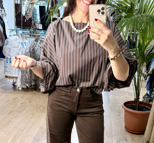 Blusa Sublim marrón