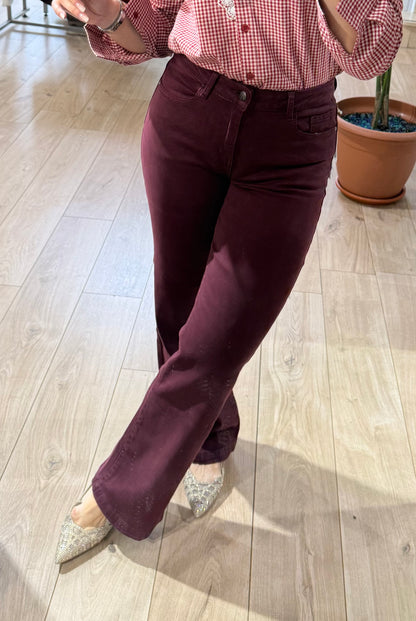 Pantalón Fiona Burdeos