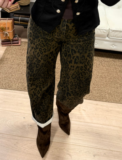 Pantalón  Barrel animal print