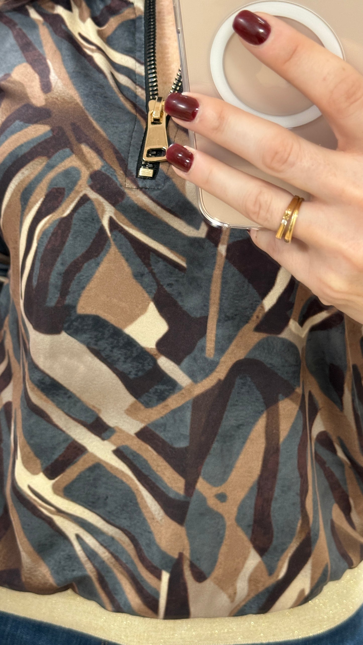 Blusa Cremallera dublin azul