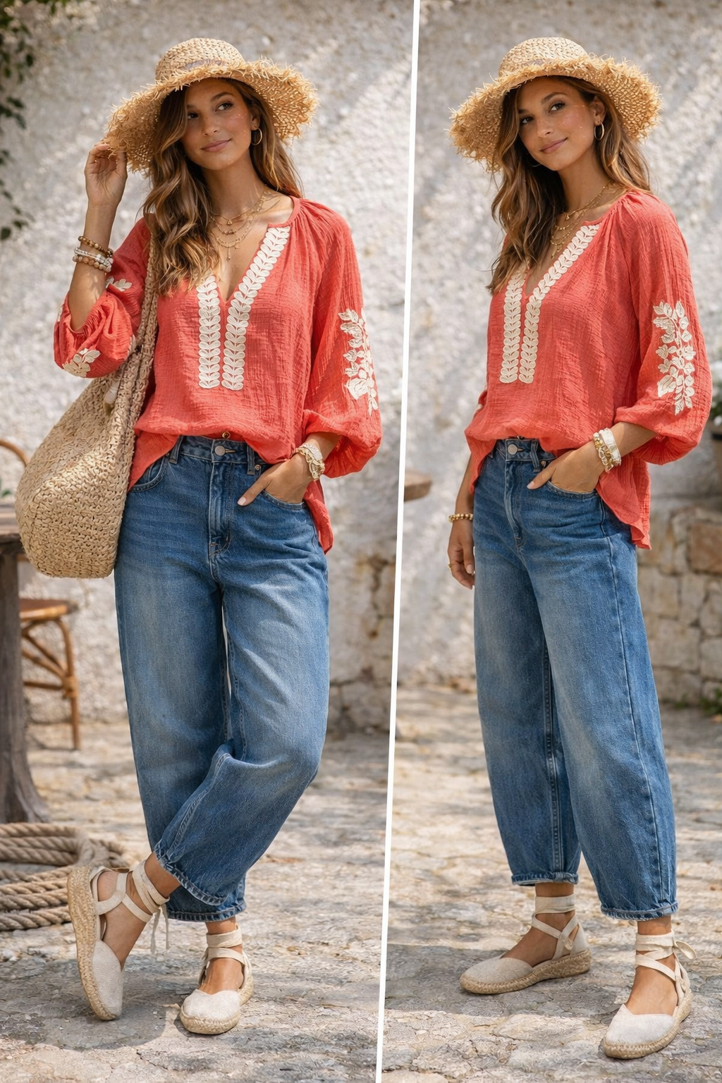 Blusa Amaia coral