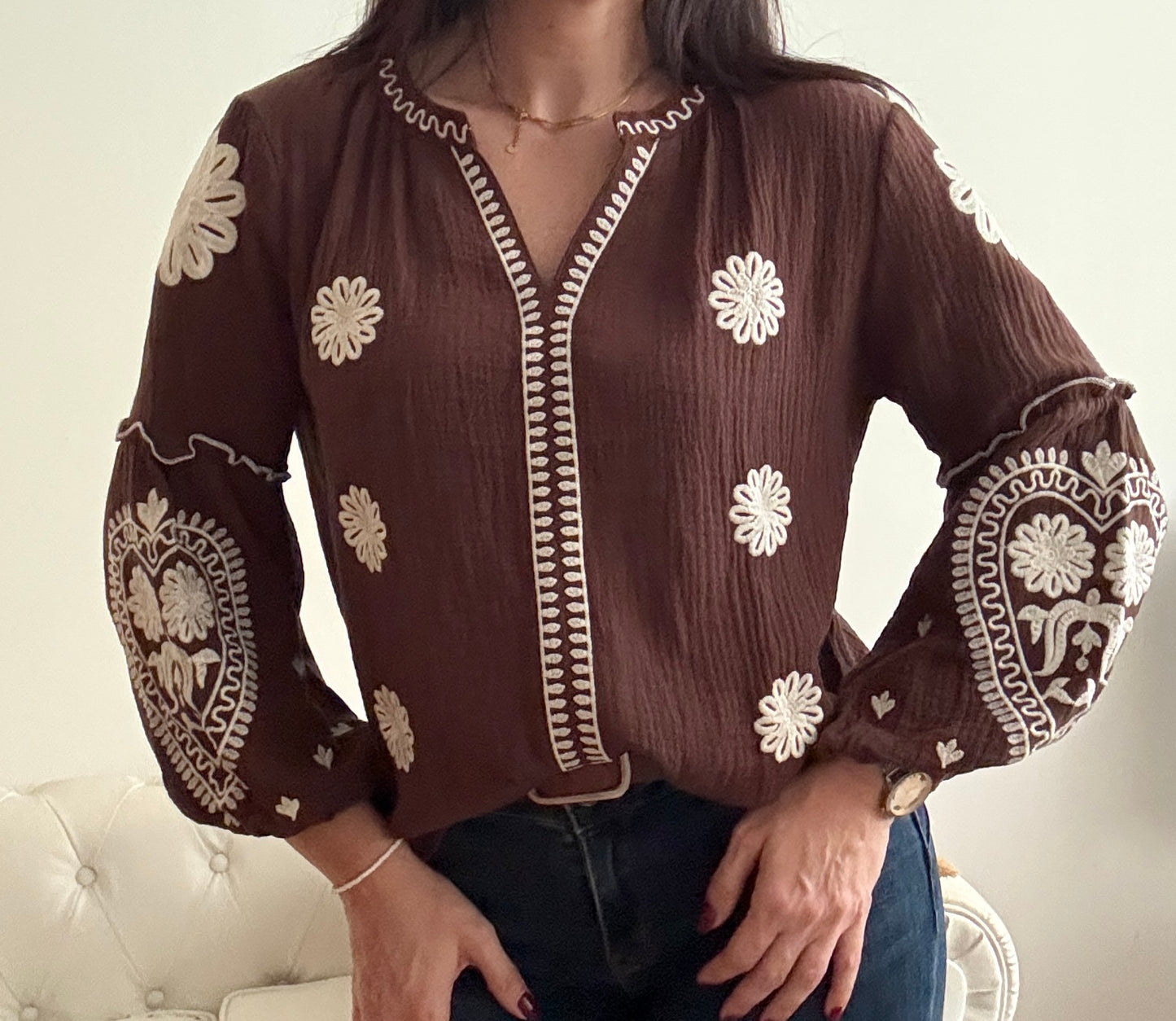 Blusa Freya chocolate