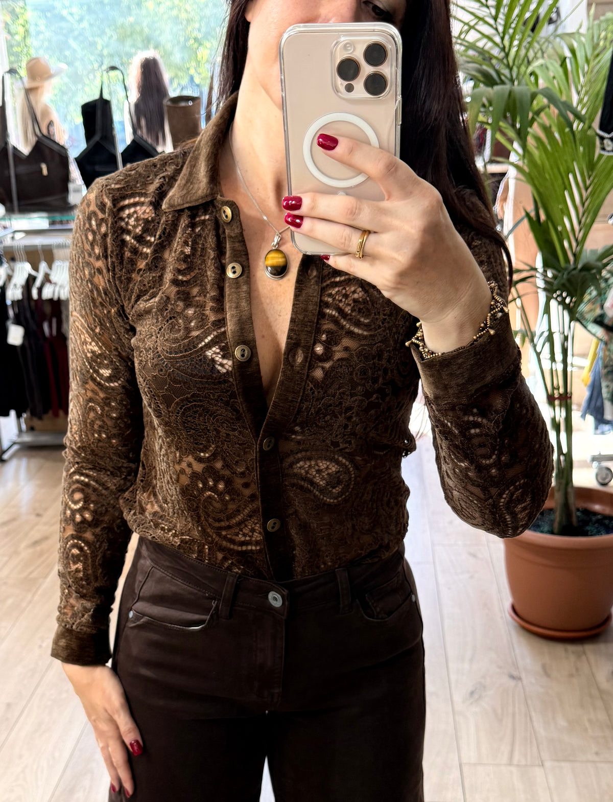 Blusa Paulina marron