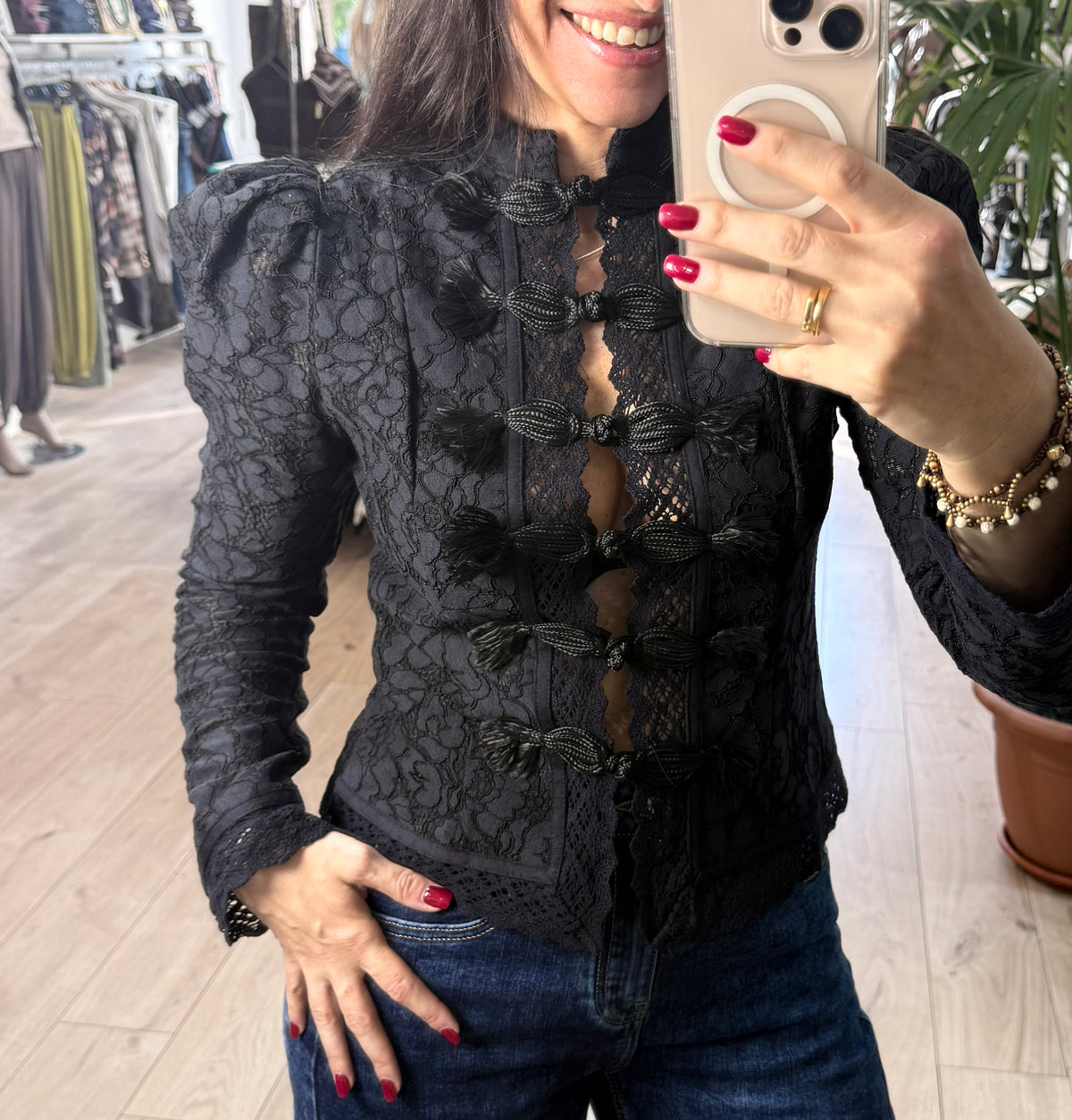 Blusa Victoria negro