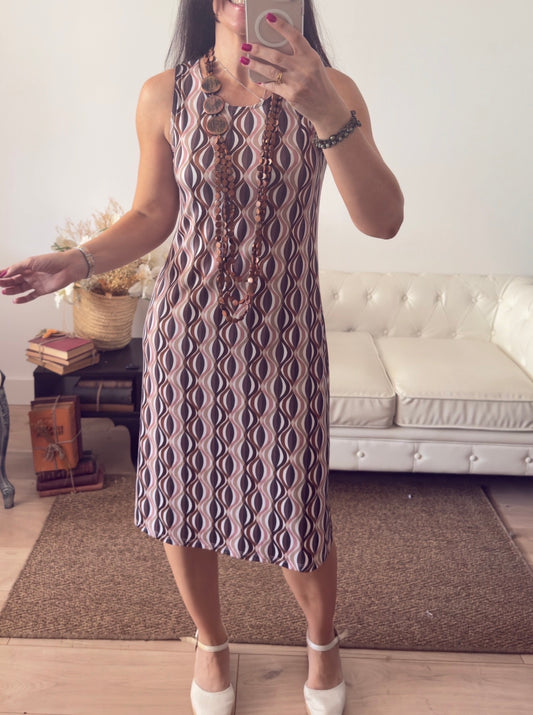 Vestido lágrima elipse midi