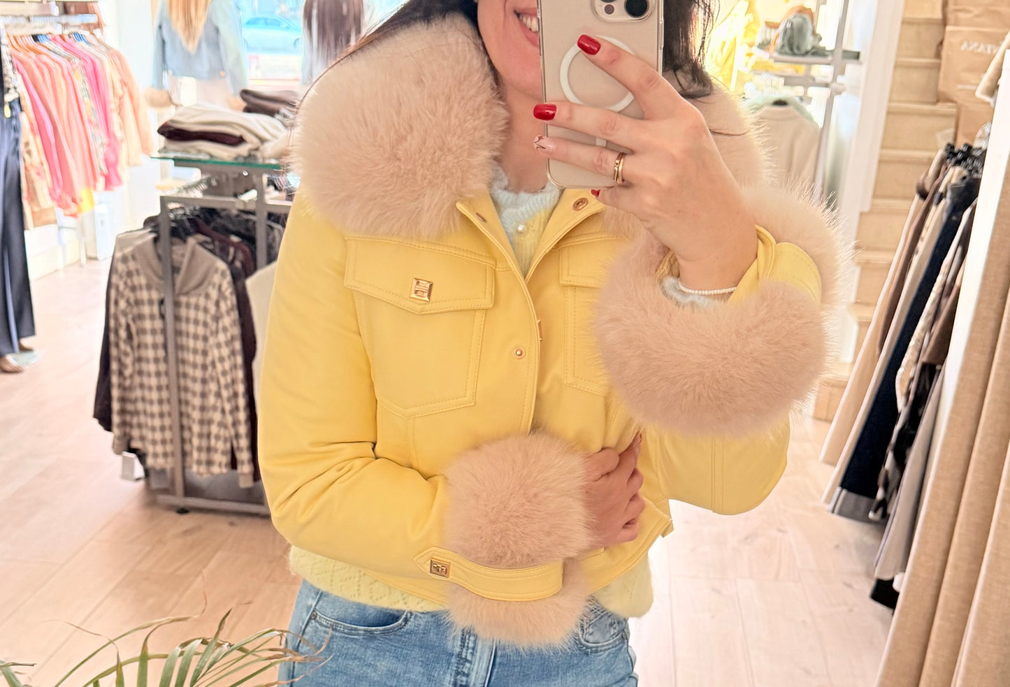 Cazadora Miriam amarillo