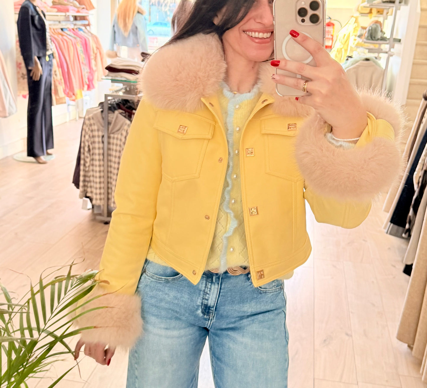 Cazadora Miriam amarillo