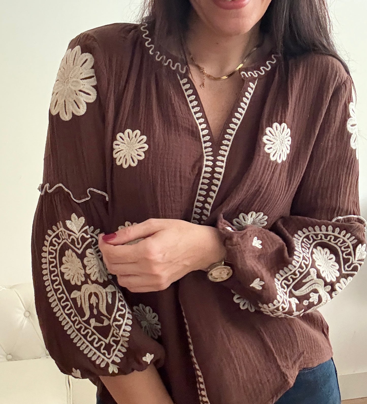 Blusa Freya chocolate