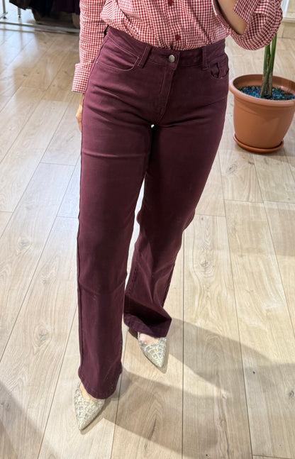 Pantalón Fiona Burdeos