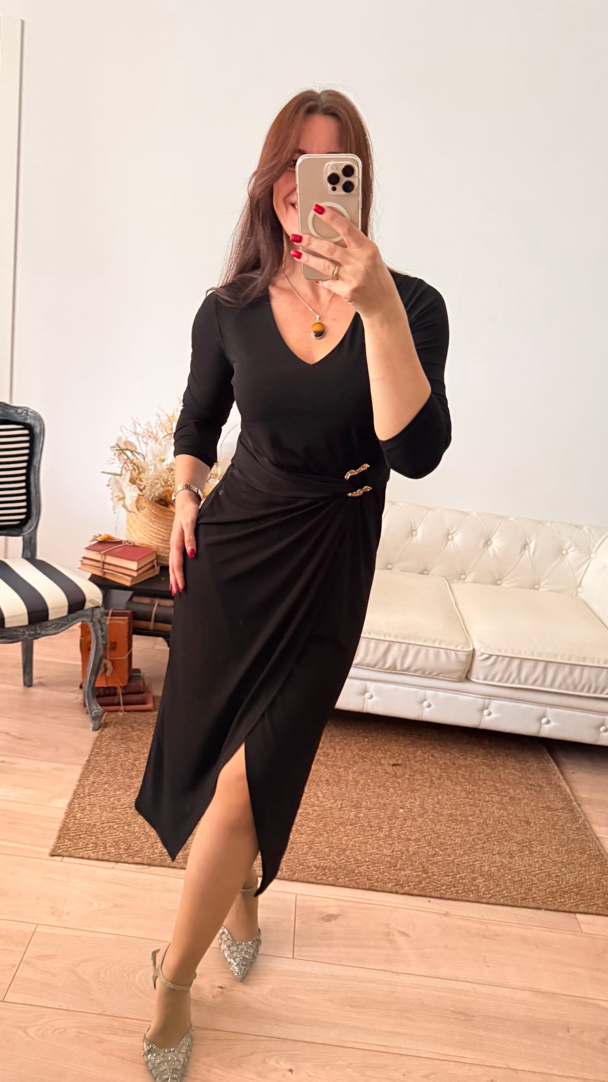 Vestido Mia manga larga
