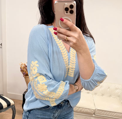 Blusa Amaia celeste
