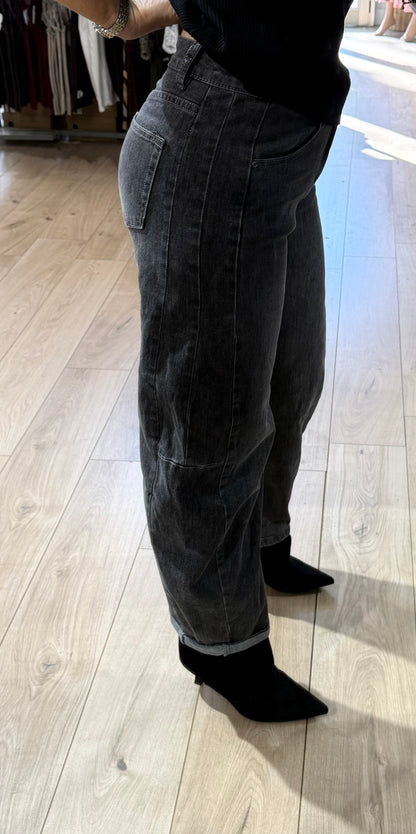 Pantalón  Barrel gris
