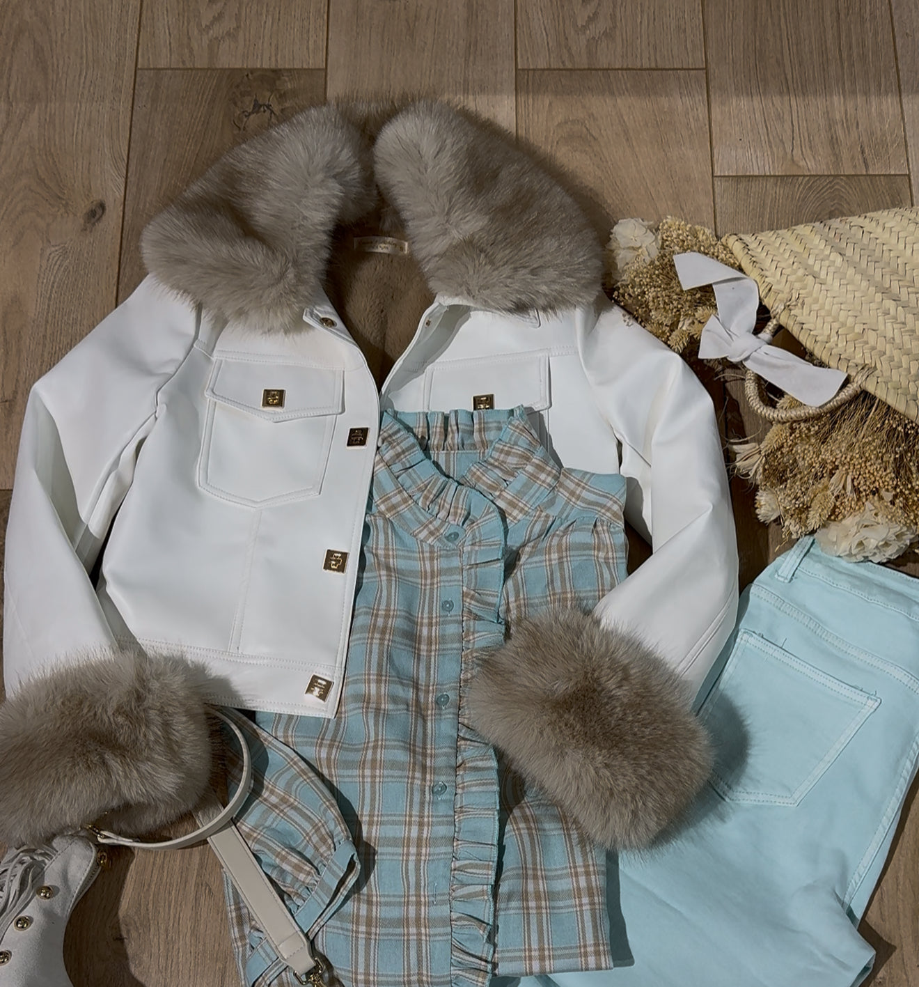 Cazadora Agatha blanco