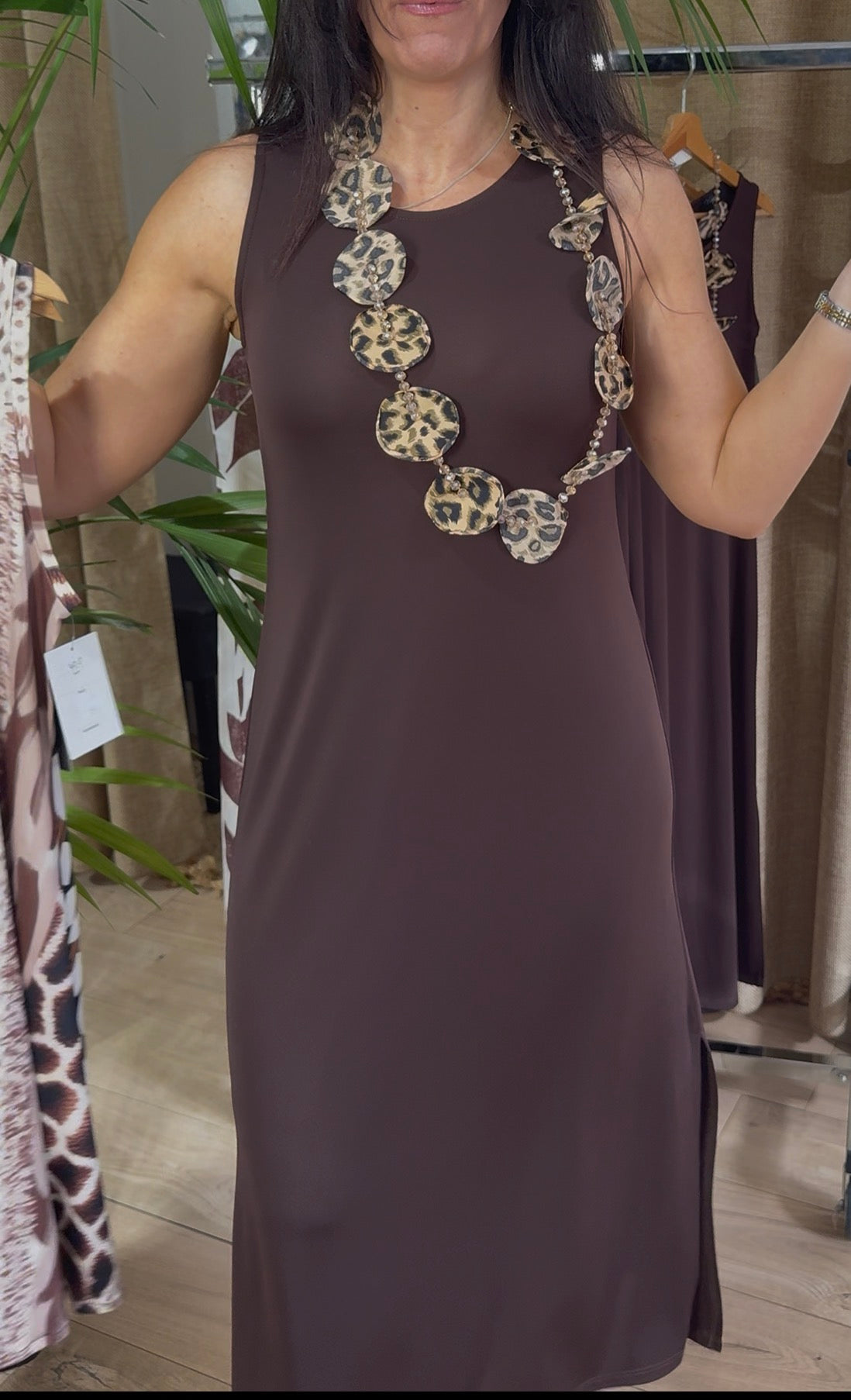 Vestido lágrima chocolate
