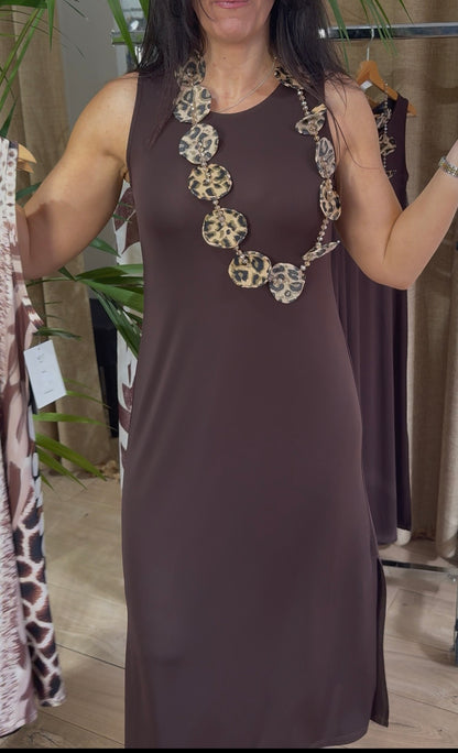 Vestido lágrima chocolate
