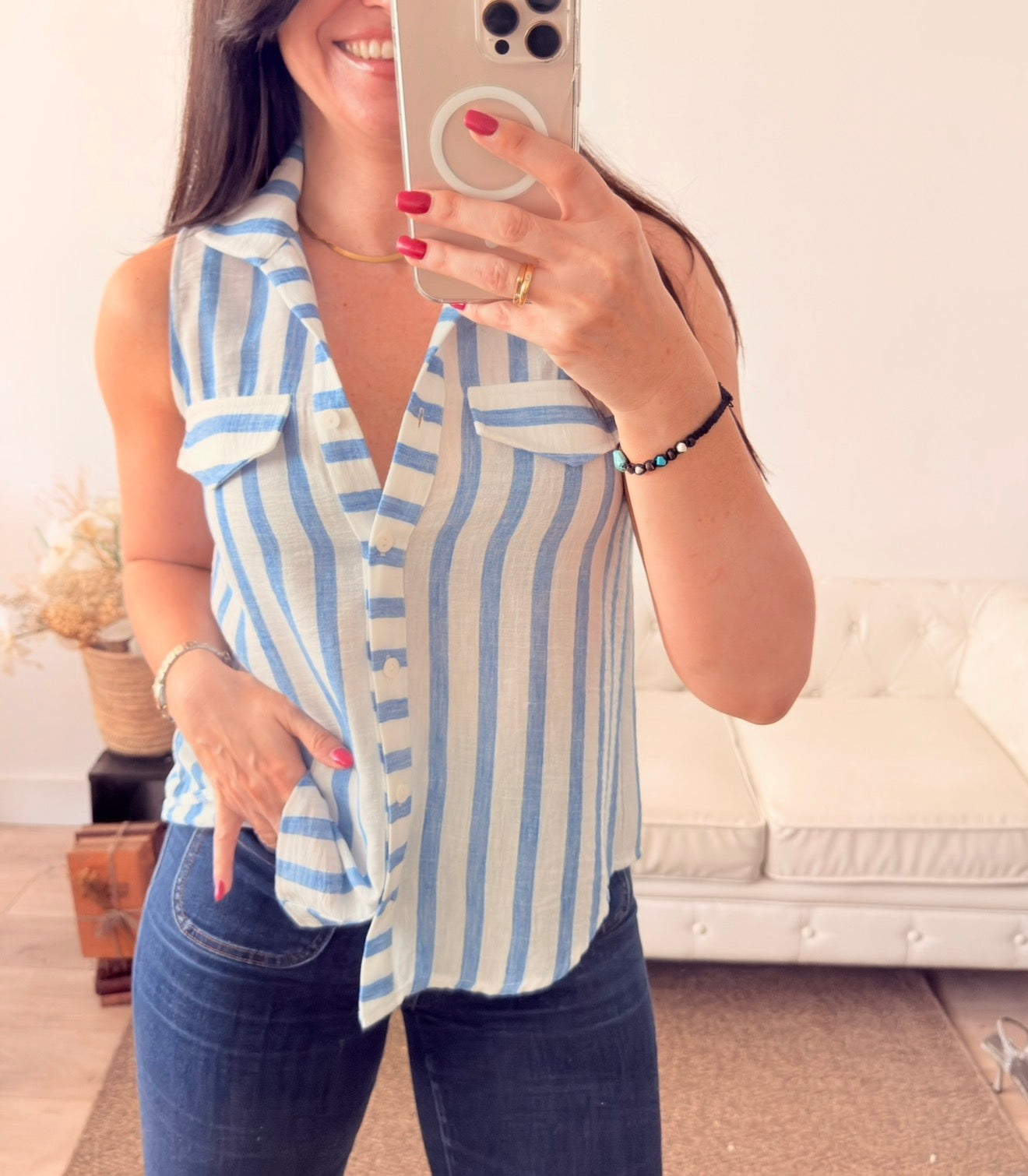 Camisa Acapulco  azul