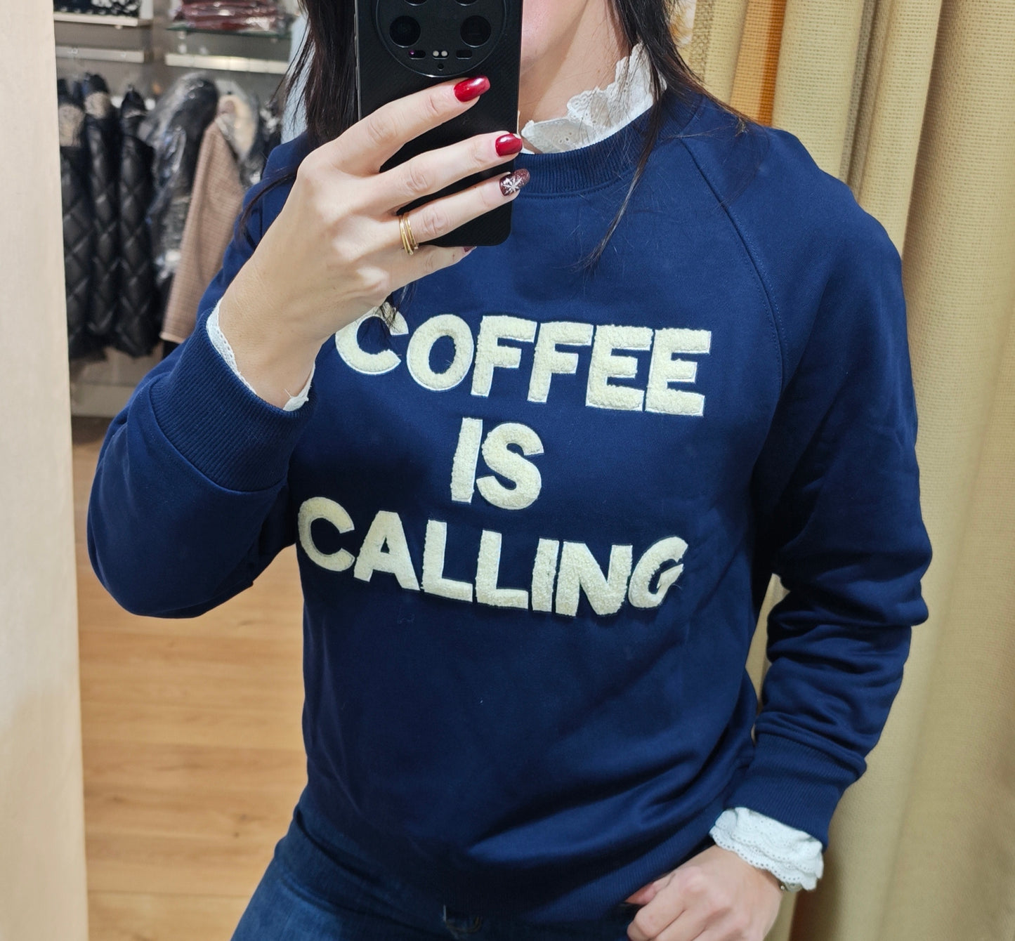 Sudadera coffe marino