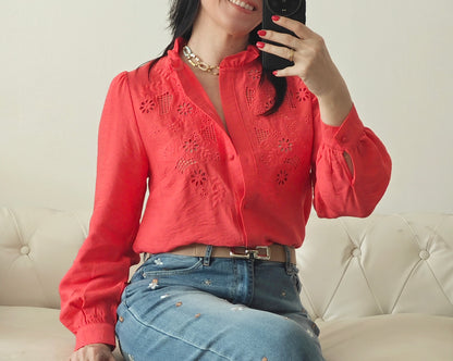 Blusa Camila coral