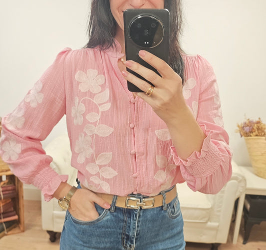 Blusa Mimosa rosa