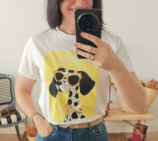 Camiseta Dálmata yelow