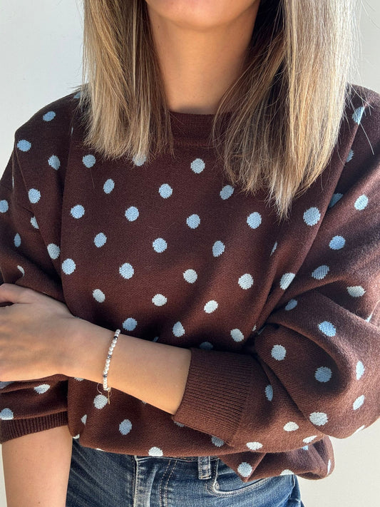 Jersey Dots marrón