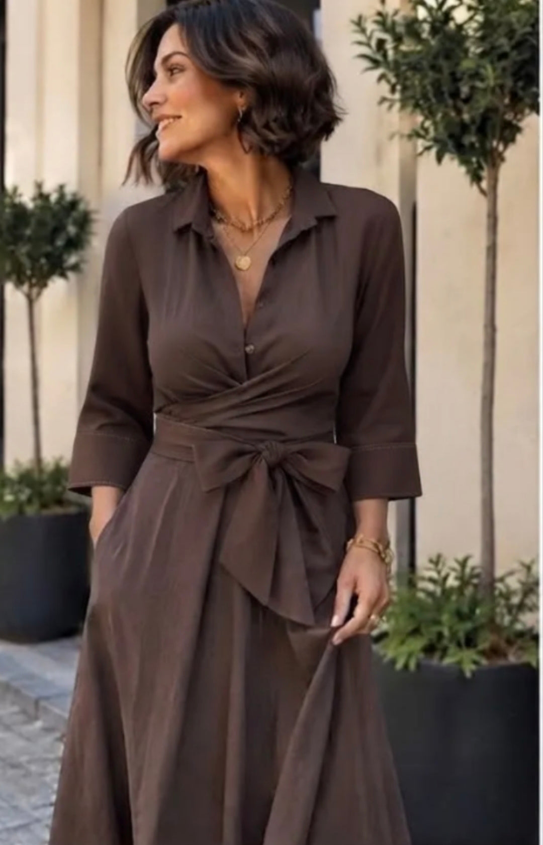 Vestido Nina chocolate