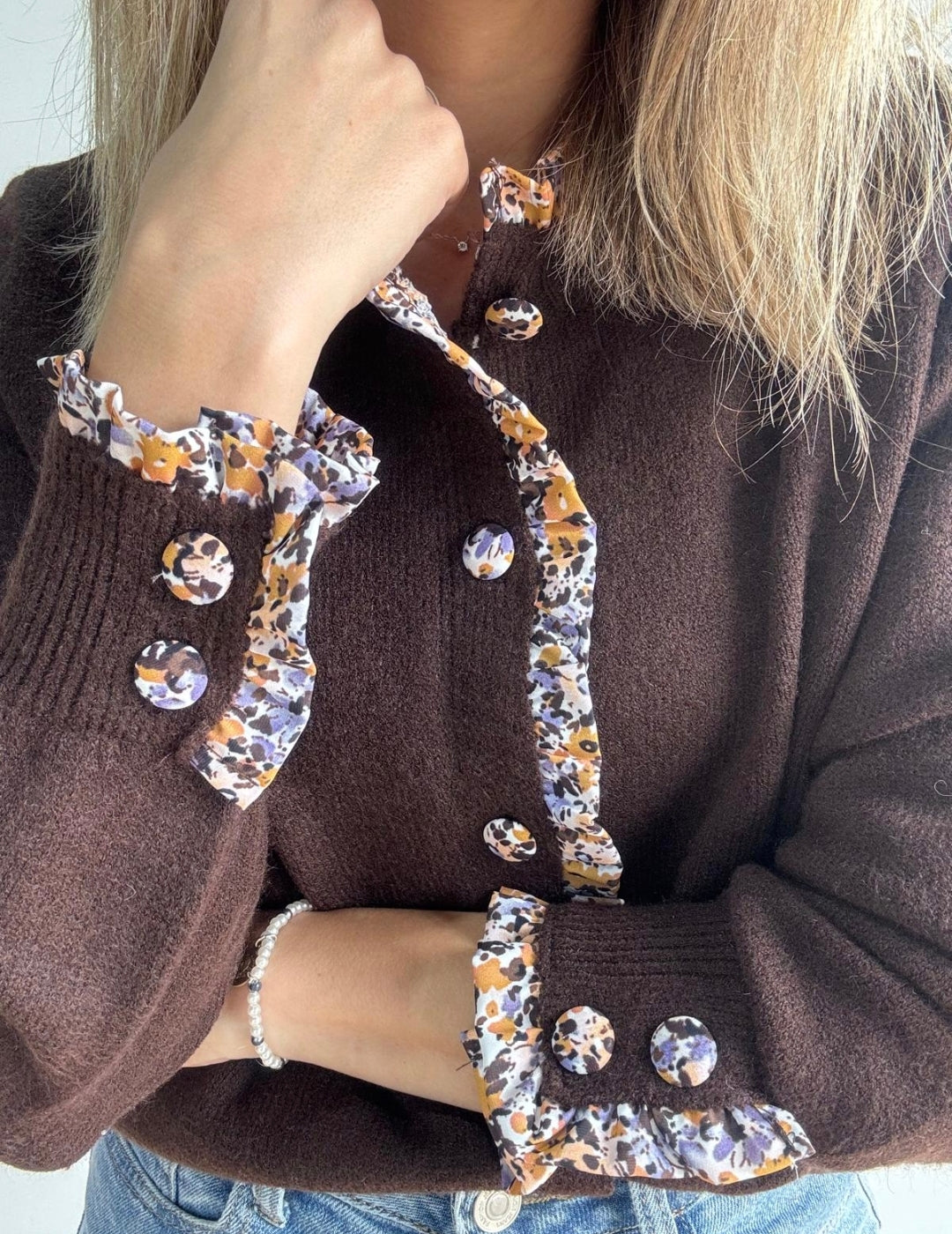 Cárdigan Mila chocolate