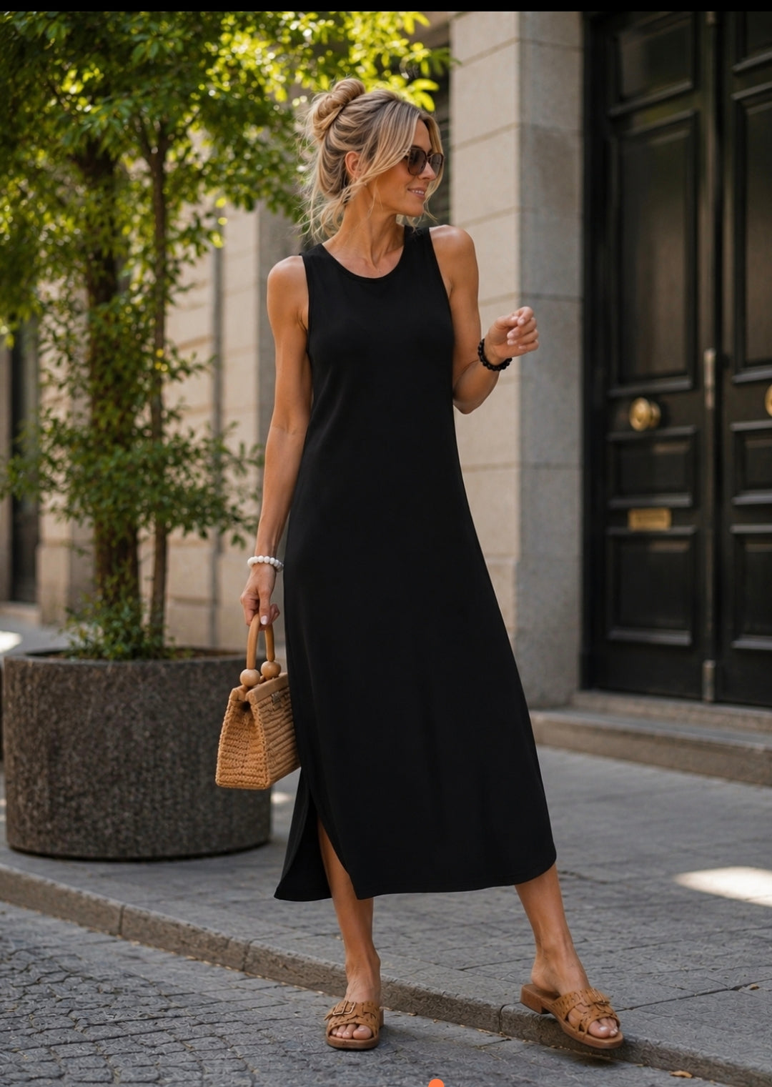 Vestido lágrima negro