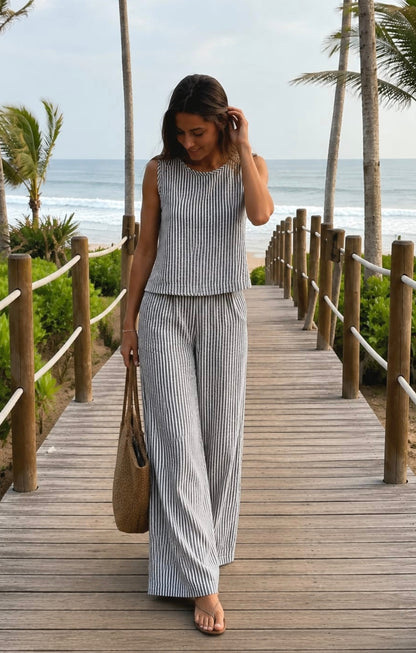 Top Minimal gris