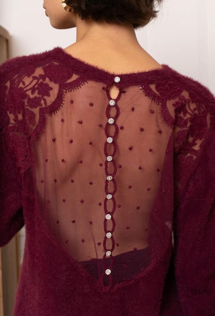 Jersey Fiona burdeos