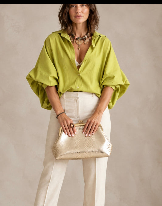 Blusa Olga verde pistacho