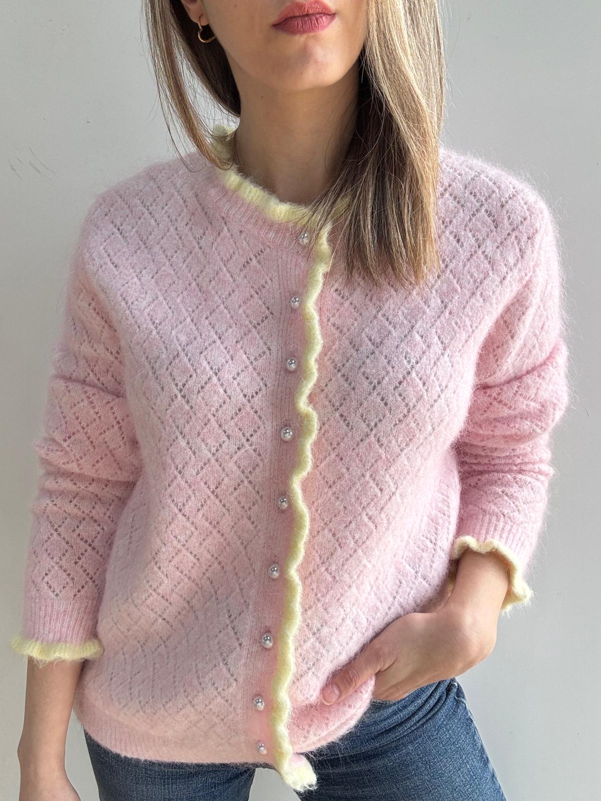 Cárdigan Dominique rosa