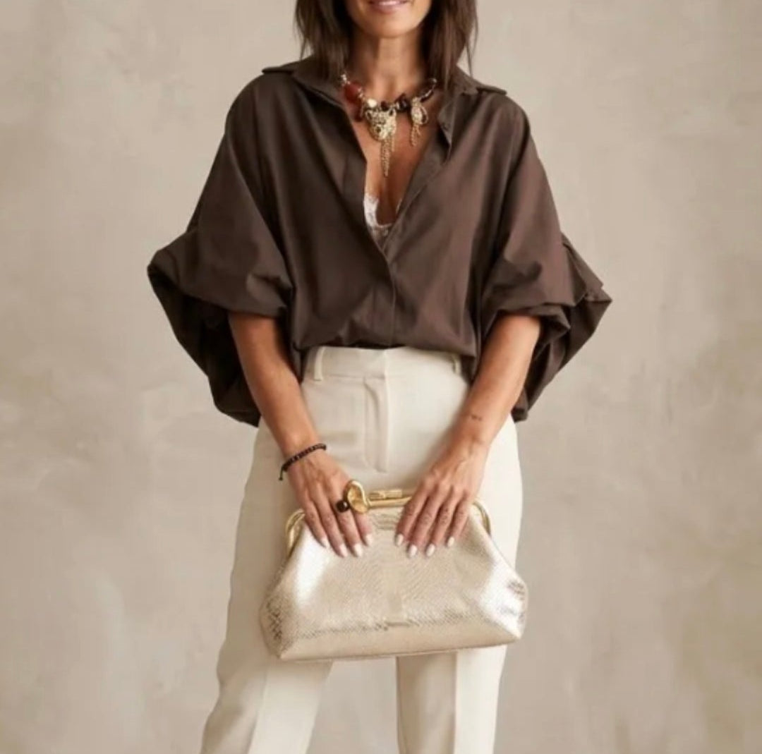 Blusa Olga chocolate