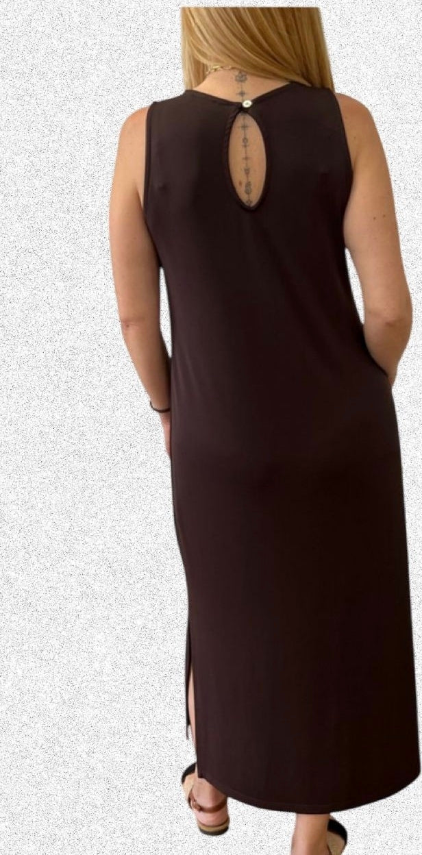 Vestido lágrima chocolate