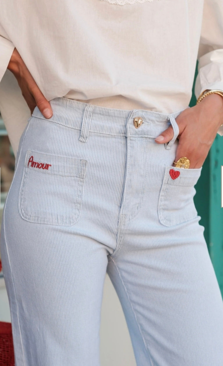 Pantalón amour milrayas