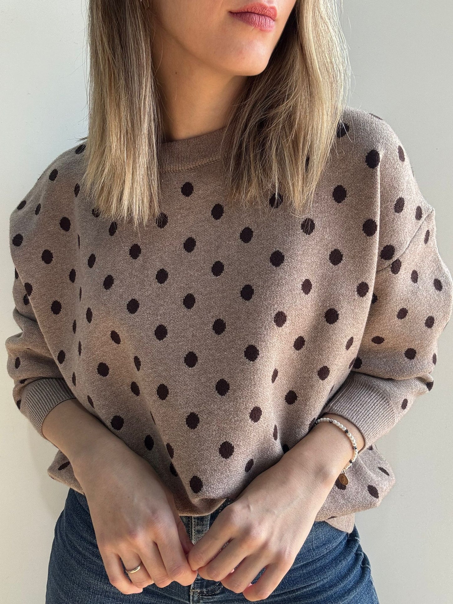 Jersey Dots beige
